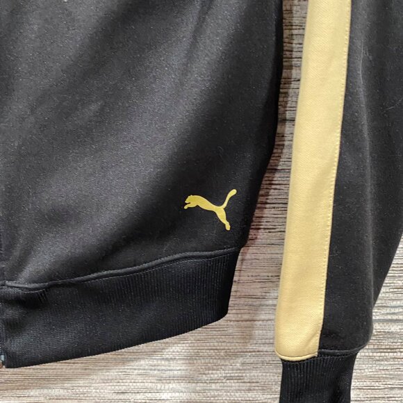 Puma Black & Gold Dragon-Themed Full-Zip Track Jacket With Chinese Characters - Picture 3 of 6